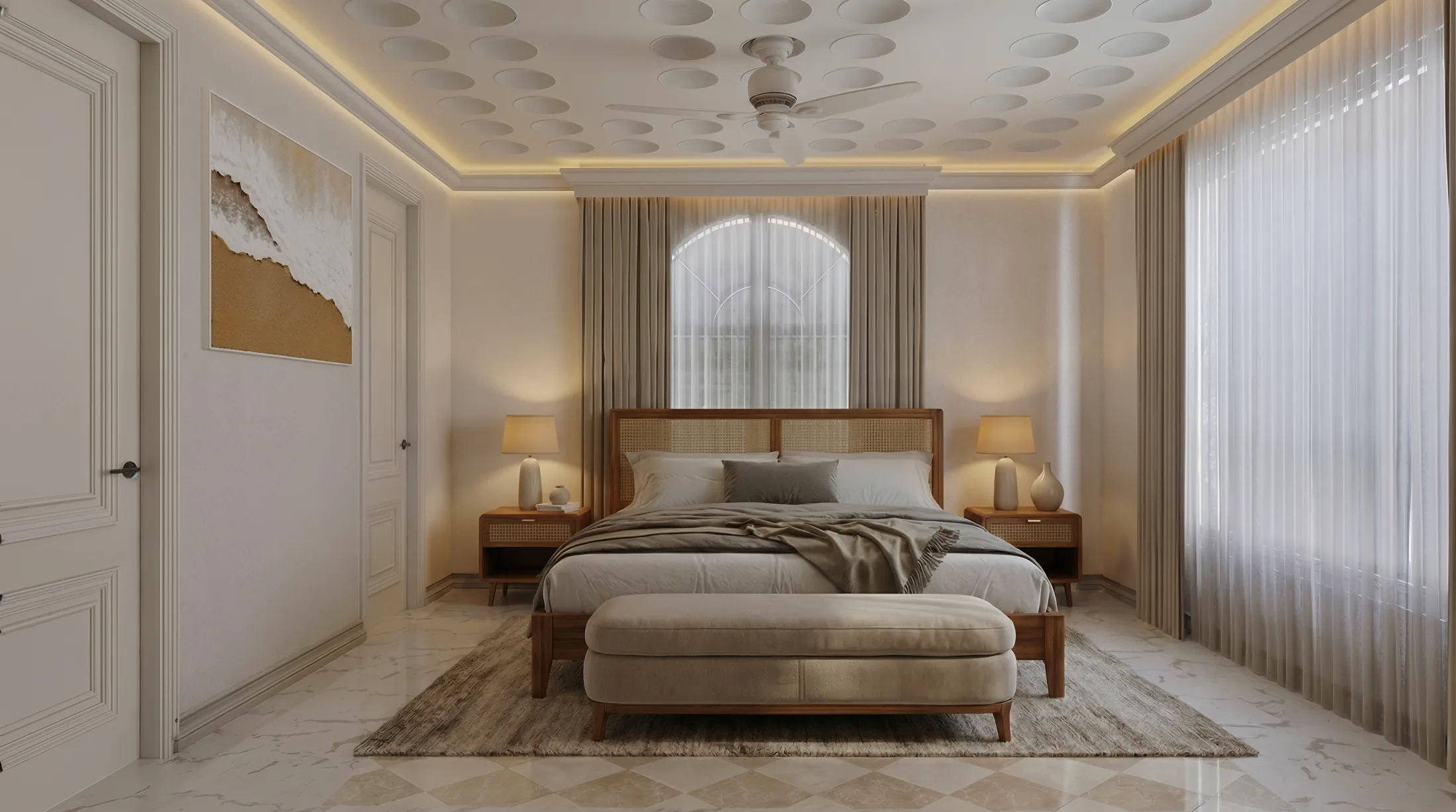 Bright bedroom suite