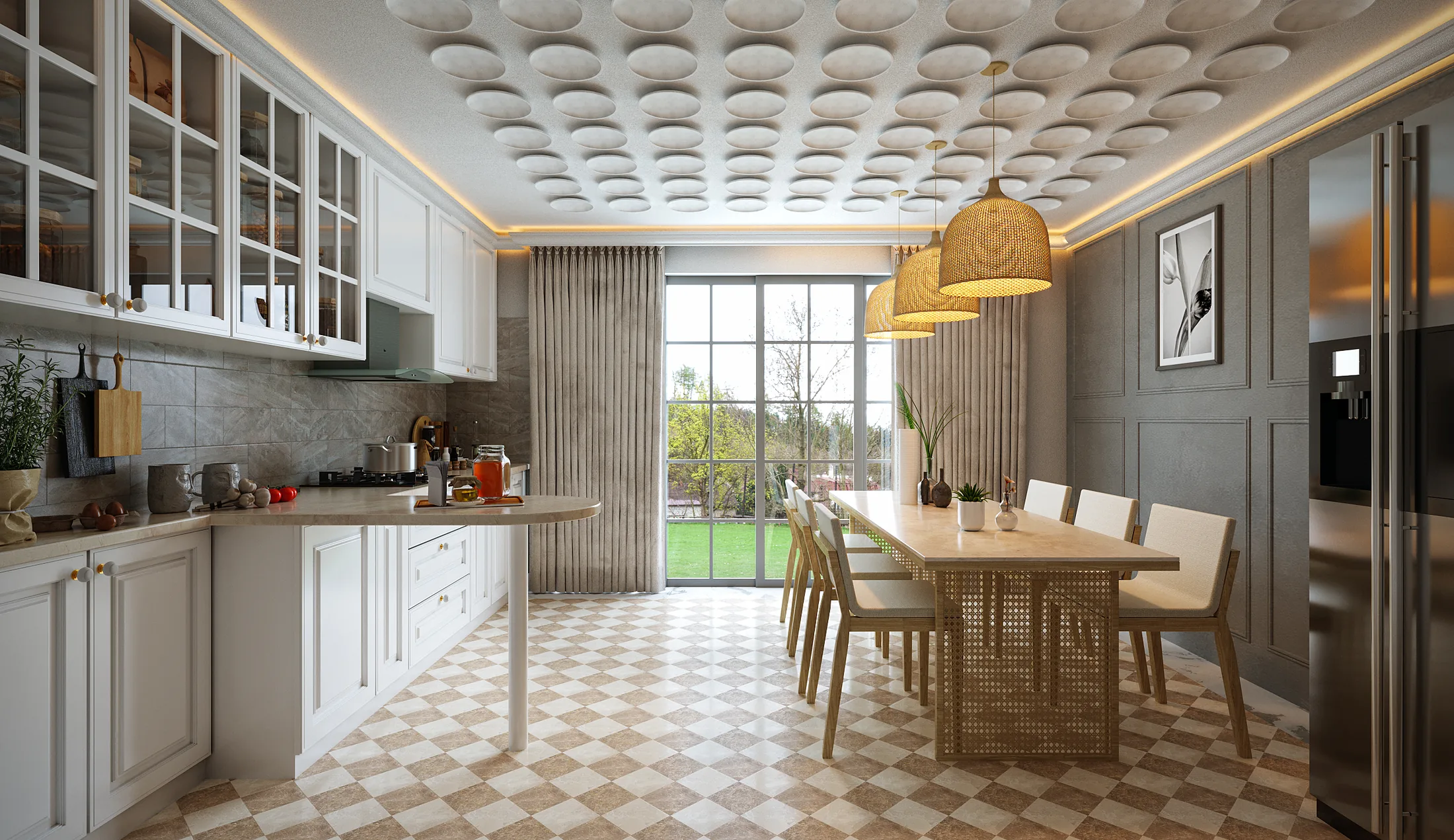 Dining kitchen interior